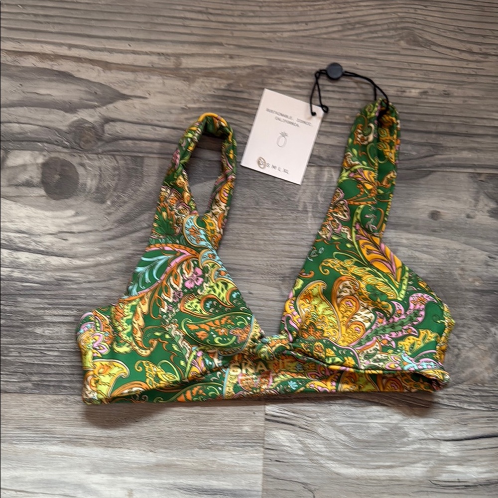 Skatie Penny Top Riviera Paisley Print XS NWT